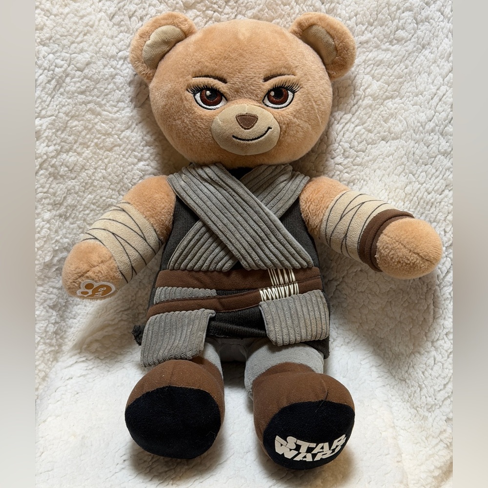 Build A Bear Star Wars Teddy Bear Rey Skywalker Plush 17" Stuffed Animal 07/17